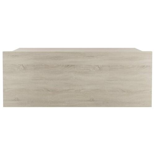 Svævende natborde 2 stk. 40 x 30 x 15 cm konstrueret træ sonoma
