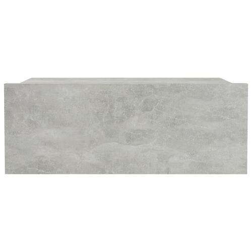 Svævende natborde 2 stk. 40 x 30 x 15 cm konstrueret træ grå