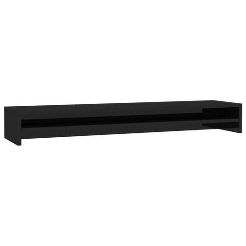 Skærmstander 100 x 24 x 13 cm spånplade sort højglans