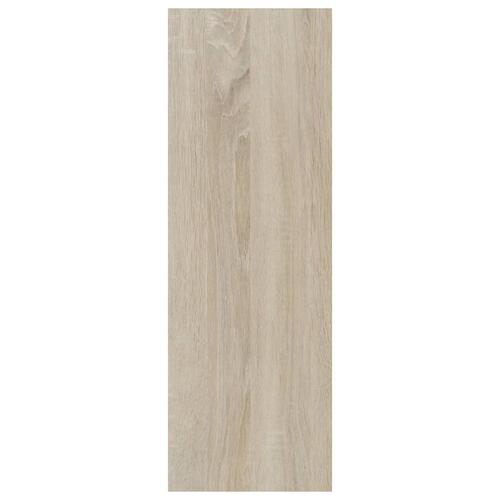 Bogreol/skænk 66x30x98 cm konstrueret træ hvid og sonoma-eg