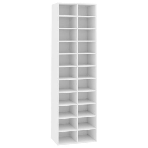 Skoreol 54x34x183 cm konstrueret træ hvid