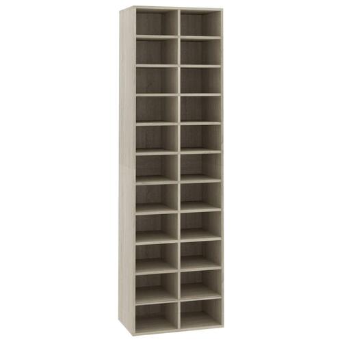 Skoskab 54x34x183 cm konstrueret træ sonoma-eg