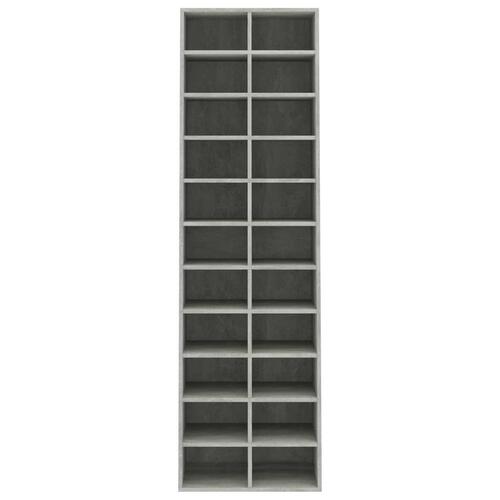 Skoskab 54x34x183 cm konstrueret træ betongrå