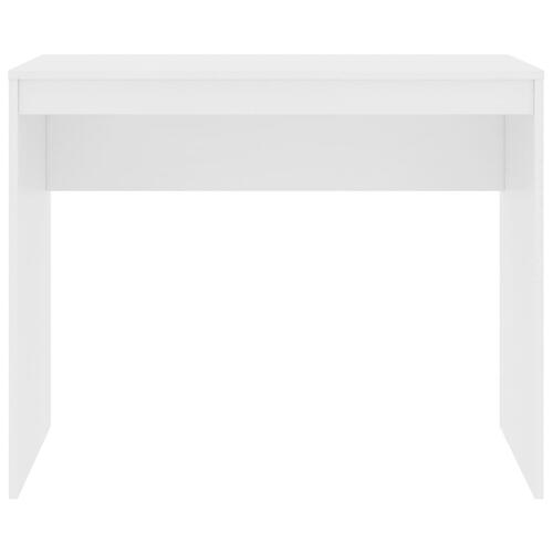 Skrivebord 90x40x72 cm konstrueret træ hvid