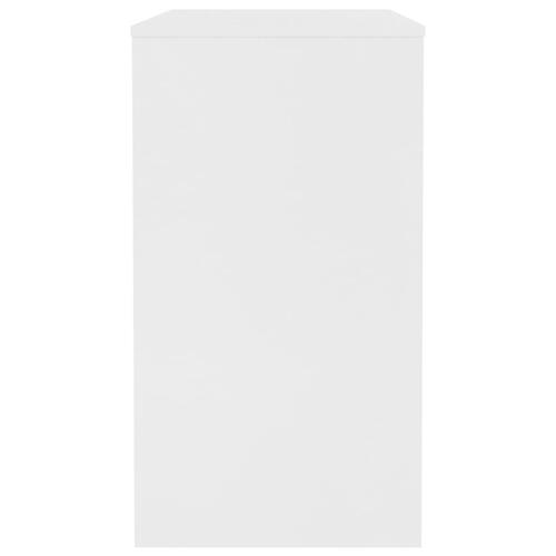 Skrivebord 90x40x72 cm konstrueret træ hvid
