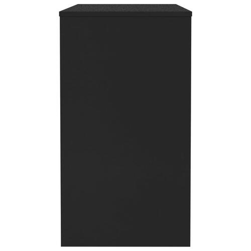 Skrivebord 90x40x72 cm konstrueret træ sort