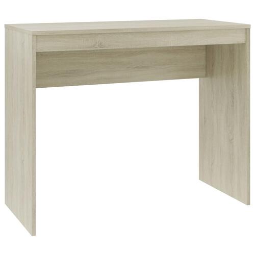 Skrivebord 90x40x72 cm konstrueret træ sonoma-eg