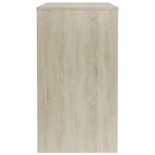Skrivebord 90x40x72 cm konstrueret træ sonoma-eg