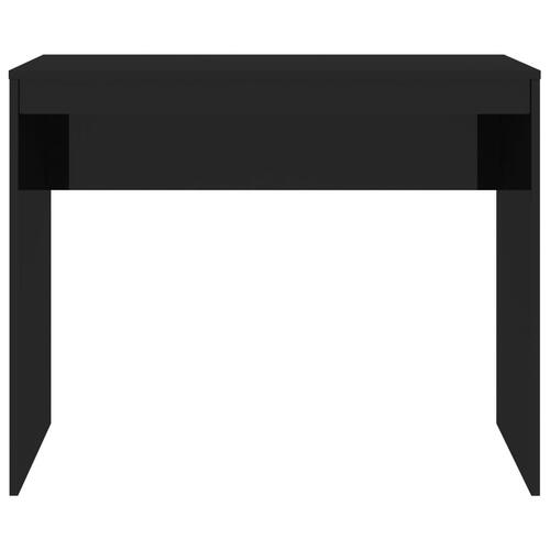 Skrivebord 90 x 40 x 72 cm spånplade sort højglans