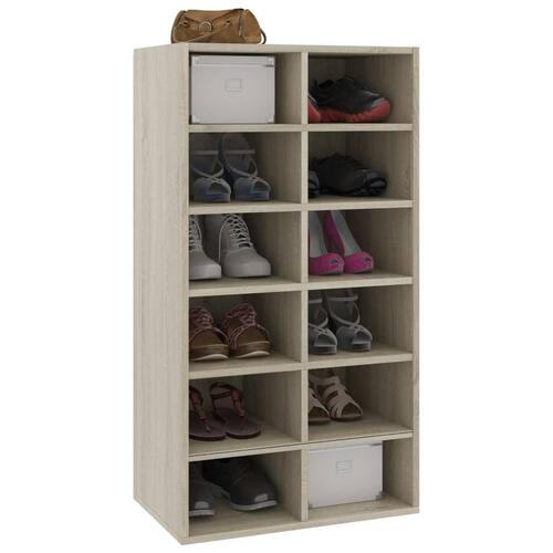 Skoreol 54x34x100,5 cm konstrueret træ sonoma-eg