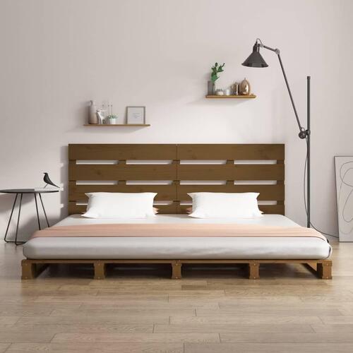 Sengeramme 150x200 cm kingsize massivt fyrretræ gyldenbrun