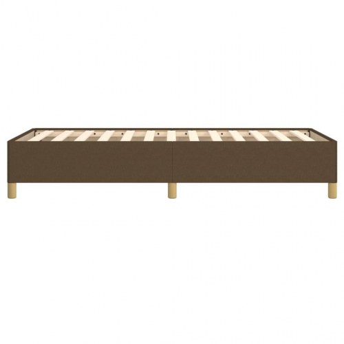 Sengeramme i stof - mørkebrun 90×200 cm (uden madras)