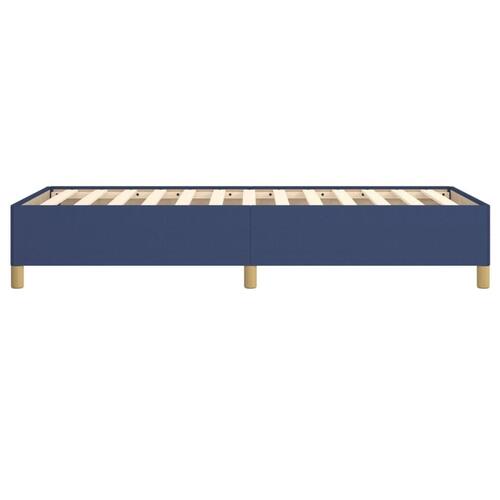 Sengeramme 90x200 cm stof blå
