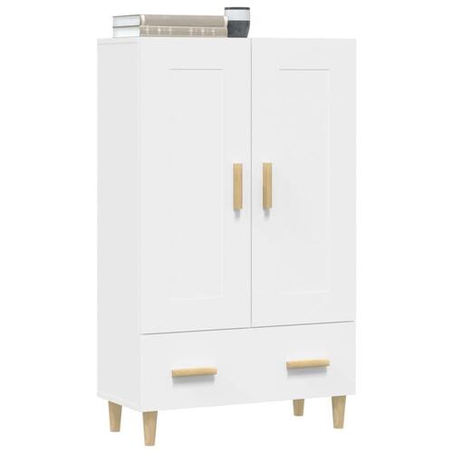 Skab 70x31x115 cm konstrueret træ hvid