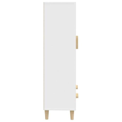 Skab 70x31x115 cm konstrueret træ hvid
