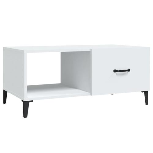 Sofabord 90x50x40 cm konstrueret træ hvid