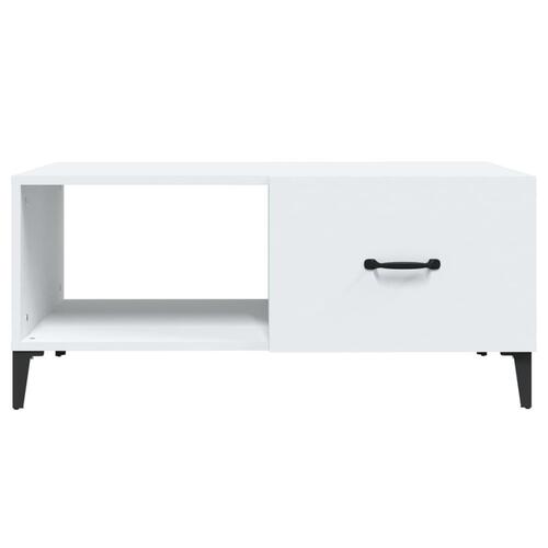 Sofabord 90x50x40 cm konstrueret træ hvid