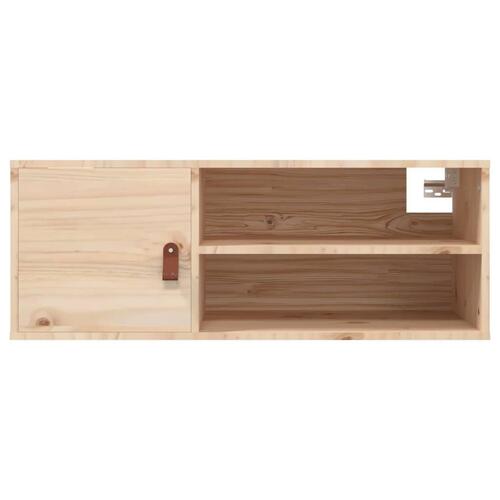 Vægskabe 2 stk. 80x30x30 cm massivt fyrretræ