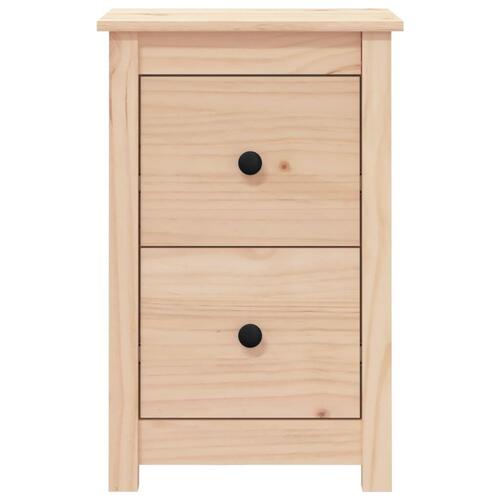 Sengeborde 2 stk. 40x35x61,5 cm massivt fyrretræ