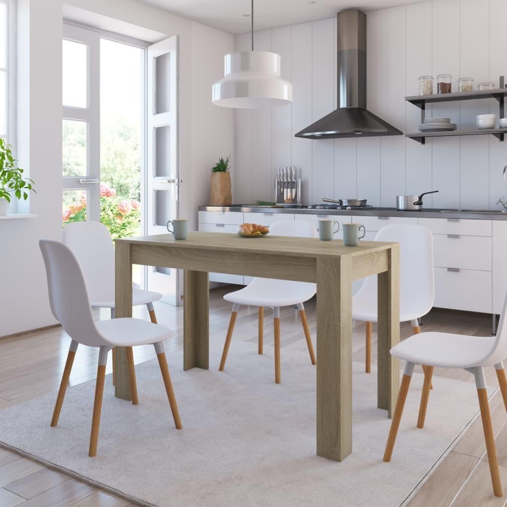 Spisebord 120x60x76 cm konstrueret træ sonoma-eg