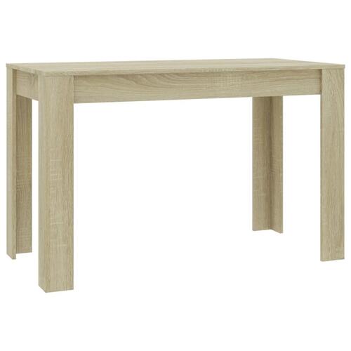 Spisebord 120x60x76 cm konstrueret træ sonoma-eg