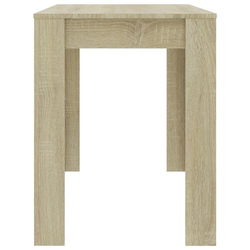 Spisebord 120x60x76 cm konstrueret træ sonoma-eg