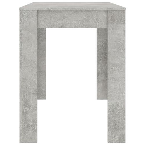 Spisebord 120 x 60 x 76 cm spånplade betongrå