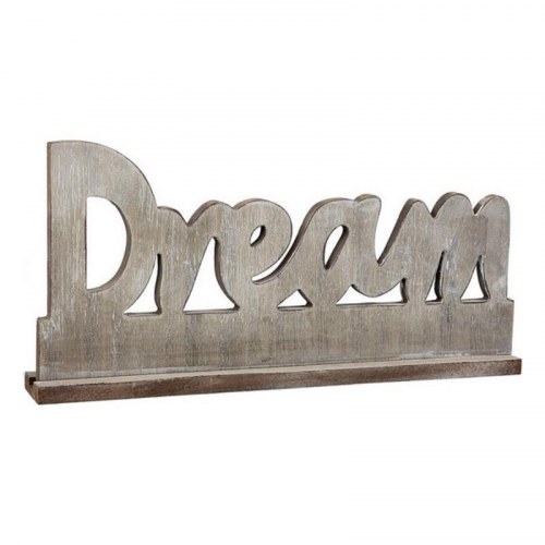 Træskilt “Dream” - brun dekoration 40 × 5 × 19 cm (model 110792)