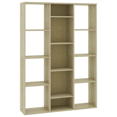 Rumdeler/bogreol 100x24x140 cm konstrueret træ sonoma-eg