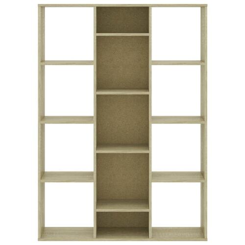 Rumdeler/bogreol 100x24x140 cm konstrueret træ sonoma-eg