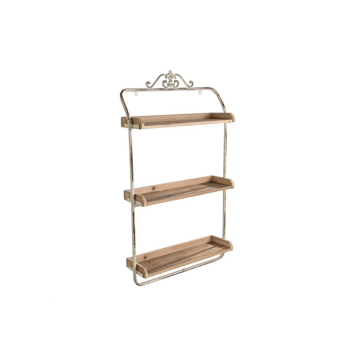 Hylder Hvid Natur Metal Gran 64 x 19 x 107 cm (1)