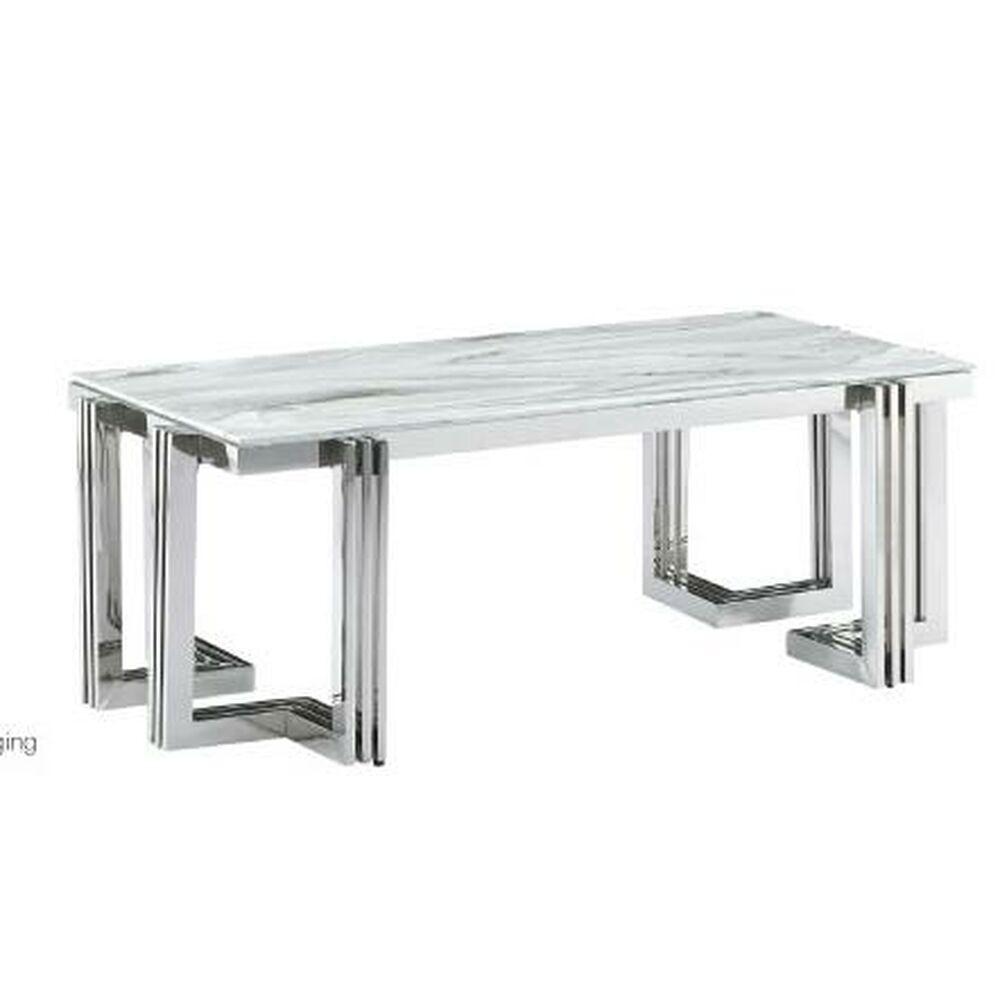 Spisebord Krystal Stål (180 x 90 x 76 cm)