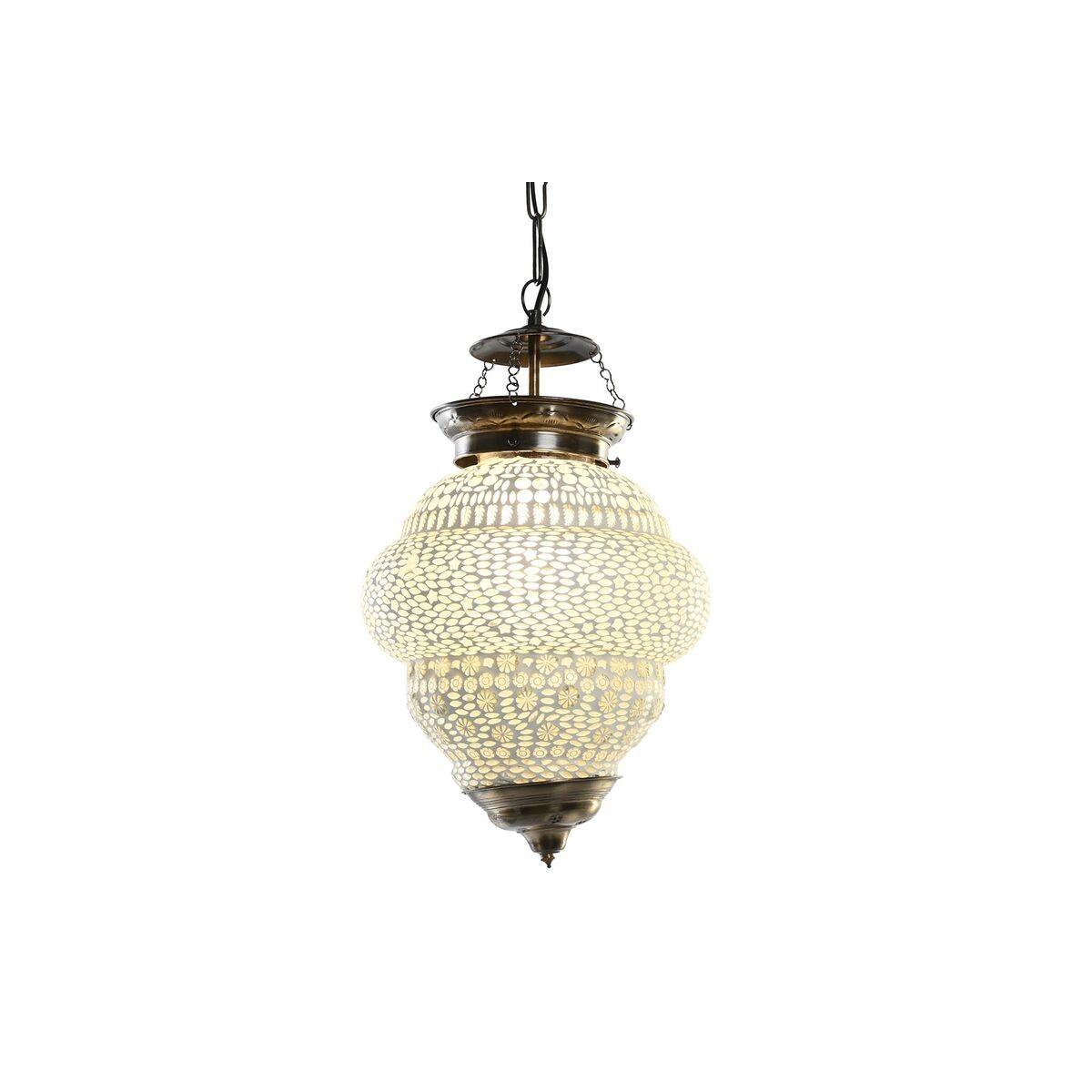 Loftslampe Krystal Metal Hvid 25 W (23 x 23 x 33 cm)