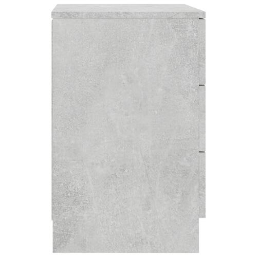 Sengebord 38x35x56 cm konstrueret træ betongrå
