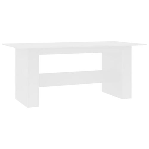 Spisebord 180 x 90 x 76 cm spånplade hvid