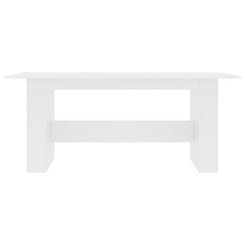 Spisebord 180 x 90 x 76 cm spånplade hvid