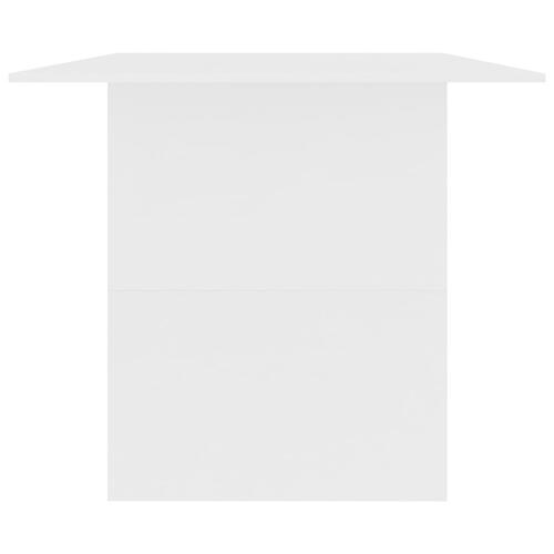 Spisebord 180 x 90 x 76 cm spånplade hvid