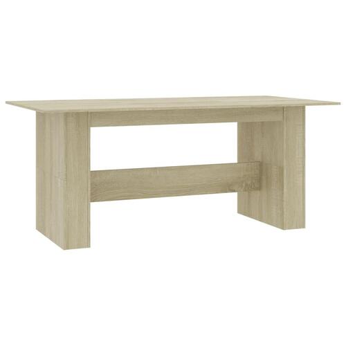 Spisebord 180 x 90 x 76 cm spånplade sonoma-eg
