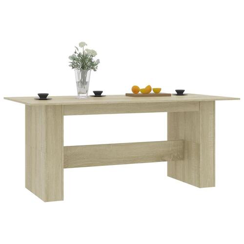 Spisebord 180 x 90 x 76 cm spånplade sonoma-eg