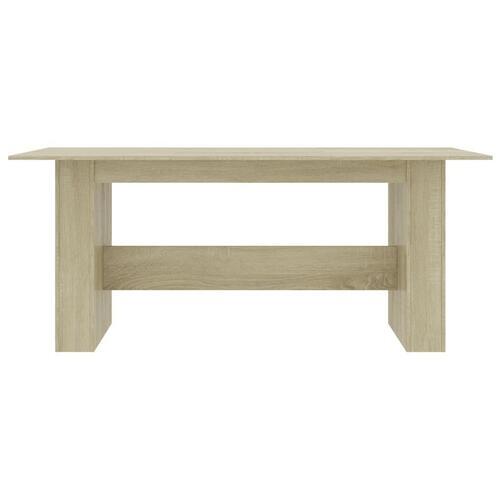 Spisebord 180 x 90 x 76 cm spånplade sonoma-eg