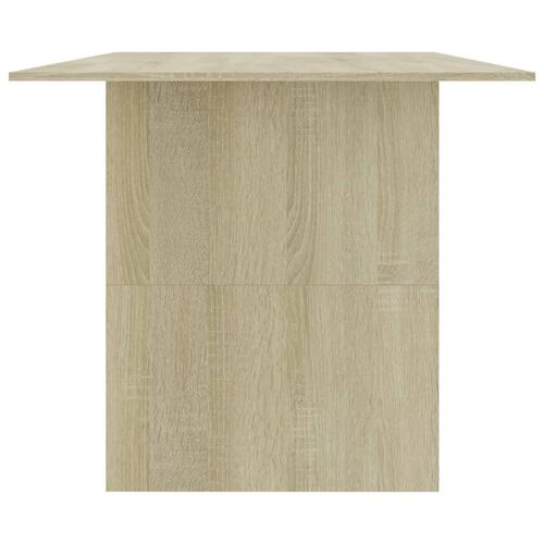 Spisebord 180 x 90 x 76 cm spånplade sonoma-eg