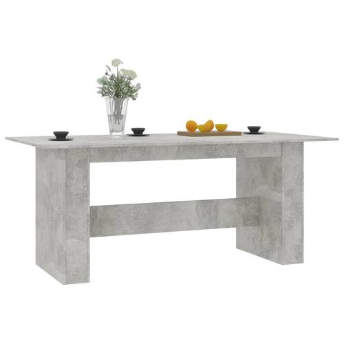 Spisebord 180 x 90 x 76 cm spånplade betongrå