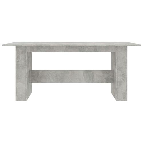 Spisebord 180 x 90 x 76 cm spånplade betongrå