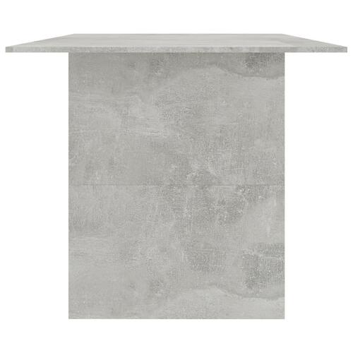 Spisebord 180 x 90 x 76 cm spånplade betongrå