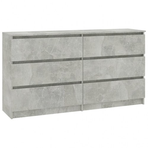Skænk 140x35x76 cm konstrueret træ betongrå