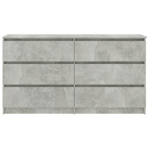 Skænk 140x35x76 cm konstrueret træ betongrå