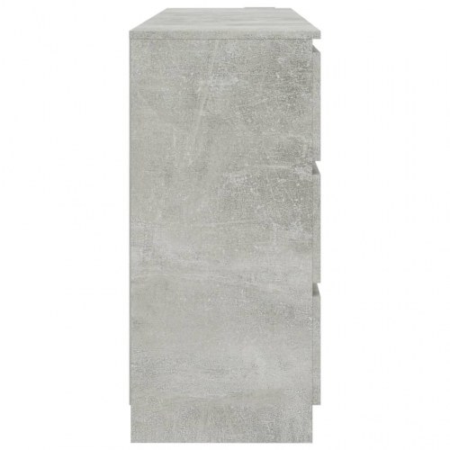 Skænk 140x35x76 cm konstrueret træ betongrå