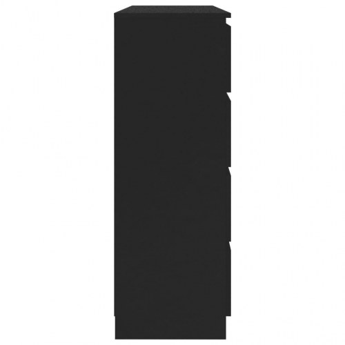 Skænk 140x35x99 cm konstrueret træ sort
