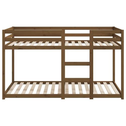 Køjeseng 90x190 cm massivt fyrretræ gyldenbrun