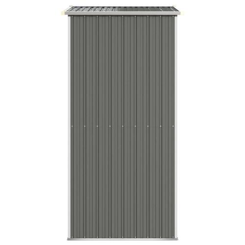 Haveskur 192x108x223 cm galvaniseret stål lysegrå